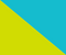 Neon sárga/türkizkék